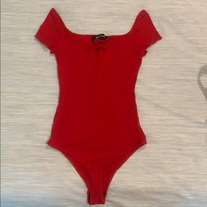 Reformation Bodysuit - Red Size S